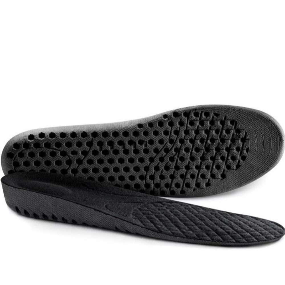 Ailaka Elastic Shock Absorbing Height 2.5Cm Sports Shoe Insoles Size Small Black